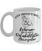 Rehabilitation Counselor Mug Never Underestimate A Woman Who Is Also A Rehabilitation Counselor Coffee Cup White