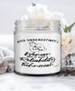 Reliability Technician Candle Never Underestimate A Woman Who Is Also A Reliability Tech 9oz Vanilla Scented Candles Soy Wax