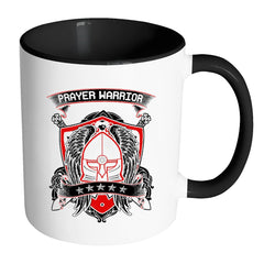 Religious Prayer Mug Prayer Warrior White 11oz Accent Coffee Mugs