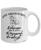 Research Analyst Mug Never Underestimate A Woman Who Is Also A Research Analyst Coffee Cup White