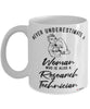 Research Technician Mug Never Underestimate A Woman Who Is Also A Research Tech Coffee Cup White