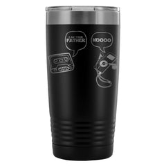 Retro Cassette MP3 Travel Mug I Am Your Father 20oz Stainless Steel Tumbler