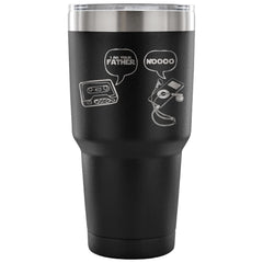 Retro Cassette MP3 Travel Mug I Am Your Father 30 oz Stainless Steel Tumbler