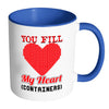 Retro Gamer Mug You Fill My Heart Containers White 11oz Accent Coffee Mugs