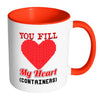 Retro Gamer Mug You Fill My Heart Containers White 11oz Accent Coffee Mugs