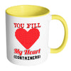 Retro Gamer Mug You Fill My Heart Containers White 11oz Accent Coffee Mugs