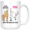 Rhiannon Personalized Funny Unicorn Mothers Day Mug