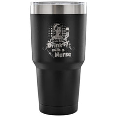 RN Travel Mug Safety First Drink With A Nurse 30 oz Stainless Steel Tumbler