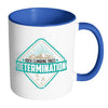 Rock Climbing Mug Rock Climbing Takes Determination White 11oz Accent Coffee Mugs