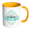 Rock Climbing Mug Rock Climbing Takes Determination White 11oz Accent Coffee Mugs