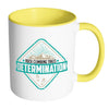 Rock Climbing Mug Rock Climbing Takes Determination White 11oz Accent Coffee Mugs