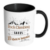 Rock Climbing Takes Perseverance White 11oz Accent Coffee Mugs