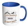 Rock Climbing Takes Perseverance White 11oz Accent Coffee Mugs