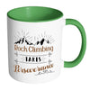 Rock Climbing Takes Perseverance White 11oz Accent Coffee Mugs