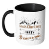 Rock Climbing Takes Perseverance White 11oz Accent Coffee Mugs