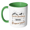 Rock Climbing Takes Perseverance White 11oz Accent Coffee Mugs