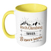 Rock Climbing Takes Perseverance White 11oz Accent Coffee Mugs