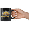 Rock Mountain Climber Mug Obtain The Summit Or Die On The Path 11oz Black Coffee Mugs