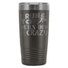 Runners Travel Mug I Run To Burn Off The Crazy 20oz Stainless Steel Tumbler