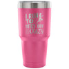 Runners Travel Mug I Run To Burn Off The Crazy 30 oz Stainless Steel Tumbler