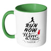 Running Mug Run Now Wine and Dine Later White 11oz Accent Coffee Mugs