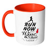 Running Mug Run Now Wine and Dine Later White 11oz Accent Coffee Mugs