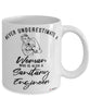 Sanitary Engineer Mug Never Underestimate A Woman Who Is Also A Sanitary Engineer Coffee Cup White