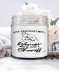 Sheriff Candle Never Underestimate A Woman Who Is Also A Sheriff 9oz Vanilla Scented Candles Soy Wax
