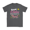 Sisters And Aunt Shirt Great Sisters Get Promoted to Aunt Gildan Womens T-Shirt