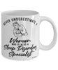 Sleep Disorders Specialist Mug Never Underestimate A Woman Who Is Also A Sleep Disorders Specialist Coffee Cup White