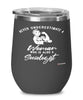 Sociologist Wine Glass Never Underestimate A Woman Who Is Also A Sociologist 12oz Stainless Steel Black