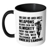 Soldier Mug God Give His Arch Angels Weapons White 11oz Accent Coffee Mugs