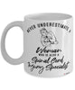Spinal Cord Injury Specialist Mug Never Underestimate A Woman Who Is Also A Spinal Cord Injury Specialist Coffee Cup White