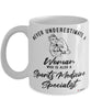 Sports Medicine Specialist Mug Never Underestimate A Woman Who Is Also A Sports Medicine Specialist Coffee Cup White