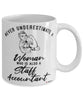 Staff Accountant Mug Never Underestimate A Woman Who Is Also A Staff Accountant Coffee Cup White