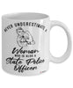 State Police Mug Never Underestimate A Woman Who Is Also A State Police Officer Coffee Cup White