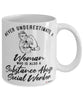 Substance Abuse Social Worker Mug Never Underestimate A Woman Who Is Also A Substance Abuse Social Worker Coffee Cup White