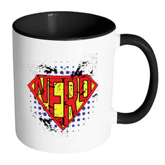 Super Nerd Mug White 11oz Accent Coffee Mugs