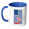 Surfing Mug Surfing American Flag White 11oz Accent Coffee Mugs