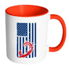 Surfing Mug Surfing American Flag White 11oz Accent Coffee Mugs