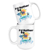 Surfing Mug I'd Rather Be Surfing 15oz White Coffee Mugs