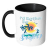 Surfing Mug Id Rather Be Surfing White 11oz Accent Coffee Mugs