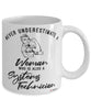 Systems Technician Mug Never Underestimate A Woman Who Is Also A Systems Tech Coffee Cup White