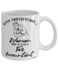 Tax Accountant Mug Never Underestimate A Woman Who Is Also A Tax Accountant Coffee Cup White