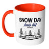 Teachers Mug Snow Day Winters Gift To Teachers White 11oz Accent Coffee Mugs