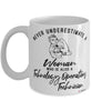 Technology Operations Technician Mug Never Underestimate A Woman Who Is Also A Technology Operations Tech Coffee Cup White