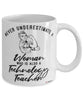 Technology Teacher Mug Never Underestimate A Woman Who Is Also A Technology Teacher Coffee Cup White