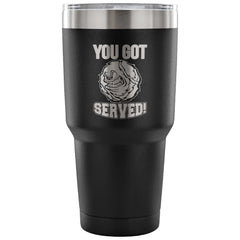 Tennis Insulated Coffee Travel Mug You Got Served 30 oz Stainless Steel Tumbler