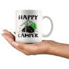 Tent Camping Mug Happy Camper 11oz White Coffee Mugs