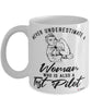 Test Pilot Mug Never Underestimate A Woman Who Is Also A Test Pilot Coffee Cup White